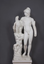 Figurengruppe: Ganymed mit Adler und Hund