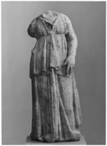 Votivstatuette aus Lissos, Mädchen mit entblößtem Arm